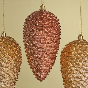 Елочные игрушки Шишка - Baston Royale 16*9 см, 4 шт, пластик Winter Deco фото 6