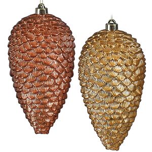 Елочная игрушка Шишка - Baston Royale 24*14 см, 2 шт, пластик Winter Deco фото 6