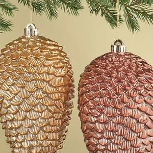 Елочная игрушка Шишка - Baston Royale 24*14 см, 2 шт, пластик Winter Deco фото 2