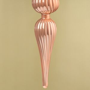 Елочная игрушка Сосулька Petrice 29 см розовое золото, пластик Winter Deco фото 4