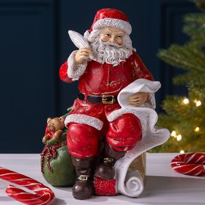 Новогодняя фигурка Санта Клаус со списком 18 см Edelman фото 7