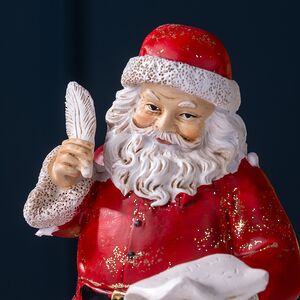 Новогодняя фигурка Санта Клаус со списком 18 см Edelman фото 2