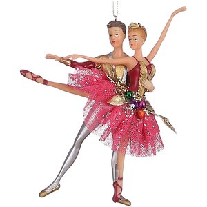 Елочная игрушка Балет Ласточкиной Симфонии 15 см, розовая, подвеска Edelman фото 1