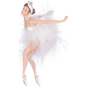 Елочная игрушка Балерина Анильф - Danza Del Cigno 18 см, подвеска