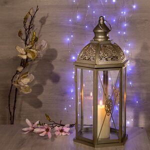 Фонарь для свечи Гранада 49 см, темное серебро Hogewoning фото 2