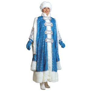 Карнавальный костюм для взрослых Снегурочка Боярыня, 44-48 размер Батик фото 1