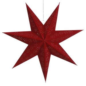 Бумажная звезда Гарленд 45 см красная Edelman фото 1