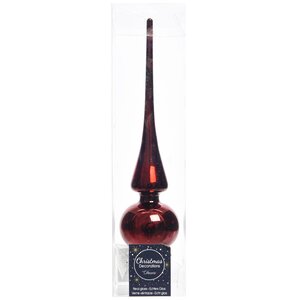 Верхушка Royal Classic 26 см бордовая глянцевая, стекло Kaemingk фото 1