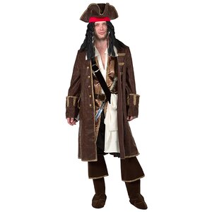 Карнавальный костюм для взрослых Капитан Джек Воробей, 50 размер Батик фото 1