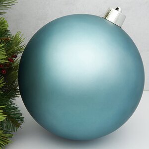 Пластиковый шар Sonder 30 см сине-зеленый матовый Winter Deco фото 1