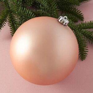 Пластиковый шар Sonder 15 см светло-розовый матовый Winter Deco фото 1