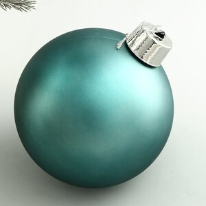 Пластиковый шар Sonder 20 см сине-зеленый матовый Winter Deco фото 1