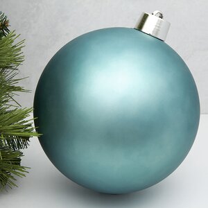 Пластиковый шар Sonder 25 см сине-зеленый матовый Winter Deco фото 1