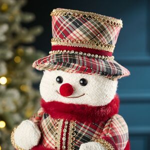 Новогодняя фигура Снеговик Bebington 38 см Winter Deco фото 2