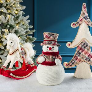 Новогодняя фигура Снеговик Bebington 38 см Winter Deco фото 7