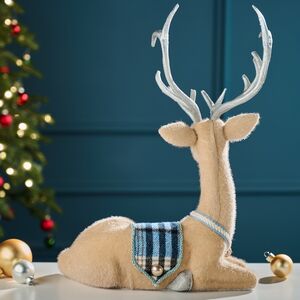 Декоративная фигура Олень Дунбар - Silver Horns 30 см Winter Deco фото 7