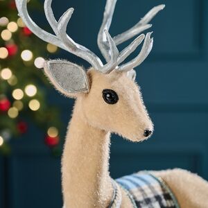 Декоративная фигура Олень Дунбар - Silver Horns 30 см Winter Deco фото 5