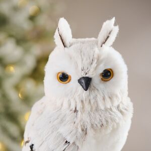 Декоративная фигура Сова Кармела - Nuoro Candela 23 см Winter Deco фото 2