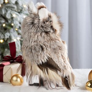 Декоративная фигура Сова Тереза - Villa Santina 23 см Winter Deco фото 3