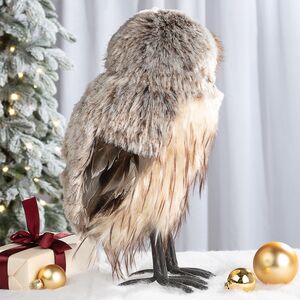 Декоративная фигура Сова Фиделиа - Forest Silvanesti 35 см Winter Deco фото 3