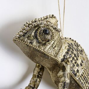 Подвесное украшение Хамелеон - Ecailles de Lumiere 25 см золотой Winter Deco фото 2