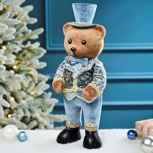 Декоративная фигура Медведь - Les Reves Bleus 46 см Winter Deco фото 5