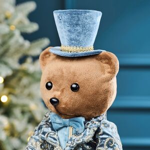 Декоративная фигура Медведь - Les Reves Bleus 46 см Winter Deco фото 2