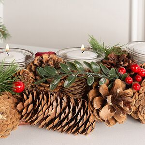 Подсвечник из шишек Лесная Романтика 54 см Edelman фото 2