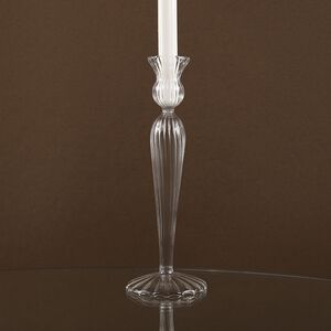 Стеклянный подсвечник Jayda Refinado 25 см прозрачный Edelman фото 2