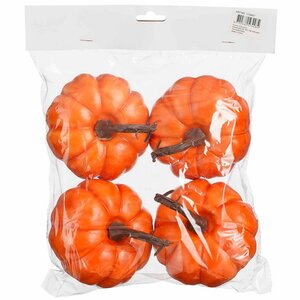 Искусственная тыква для декора Galloway Orange 11 см, 4 шт Edelman фото 1