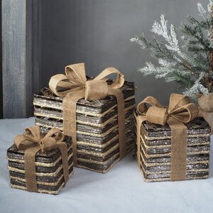 Светящиеся подарки Lagarto Ampare 13-30 см, 3 шт, 20 теплых белых LED ламп, на батарейках Edelman фото 4