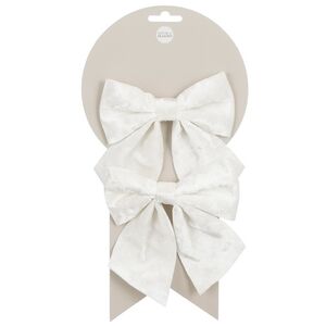 Бант для декора Mariko 13*12 см белый, 2 шт Edelman фото 1