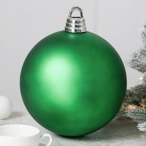 Пластиковый шар Сондер 25 см, зелёный матовый Winter Deco фото 1