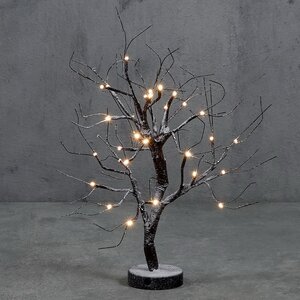 Светодиодное дерево Ольсен 55 см, 30 теплых белых LED ламп, на батарейках, IP20 Edelman фото 1