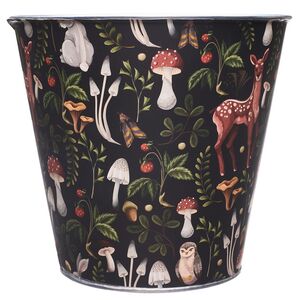 Металлическое кашпо Runcorn - Лесная Поляна 21 см черное Edelman фото 2