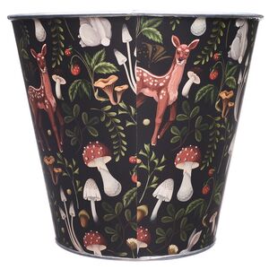 Металлическое кашпо Runcorn - Лесная Поляна 21 см черное Edelman фото 4