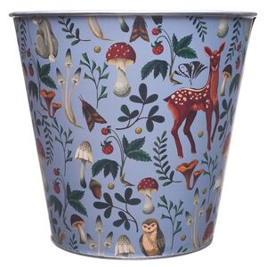 Металлическое кашпо Runcorn - Лесная Поляна 21 см голубое Edelman фото 2