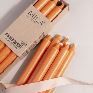 Столовые свечи Ricordo 25 см оранжевые, 6 шт Edelman фото 2