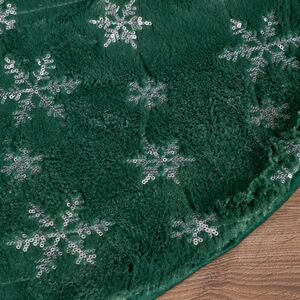 Юбка для елки Magic Snowfall 120 см зеленая Edelman фото 2