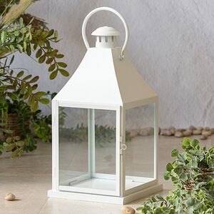 Декоративный подсвечник-фонарь Бильбао 40 см белый Edelman фото 4