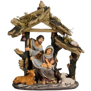 Рождественский вертеп Дева Мария убаюкивает младенца Иисуса 21 см Edelman фото 8