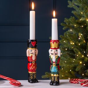 Набор декоративных подсвечников Щелкунчики 18 см, 2 шт Edelman фото 3