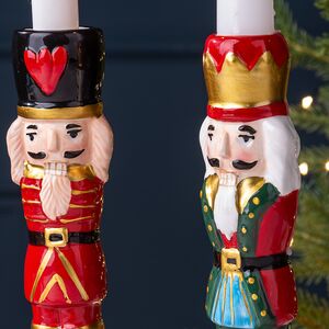 Набор декоративных подсвечников Щелкунчики 18 см, 2 шт Edelman фото 2