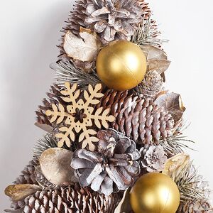 Декоративная елка из шишек Золотая Метель 44 см Edelman фото 2