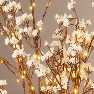 Набор светящихся веток Гипсофила Arbre 100 см белые, 45 теплых белых LED ламп, 3 шт, IP44 Edelman фото 3