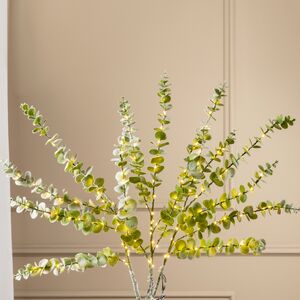 Набор светящихся веток Эвкалипт Callisia 90 см, 50 теплых белых LED ламп, 3 шт, IP44 Edelman фото 2