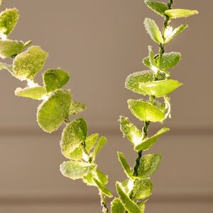 Светящаяся ветка Эвкалипт Майсана 90 см, 50 теплых белых LED ламп, таймер, на батарейках, IP44 Edelman фото 4