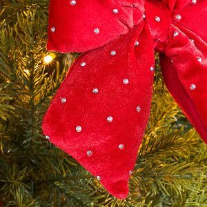 Бант на елку Bomont - Crystal Elegant 17*15 см алый Edelman фото 3