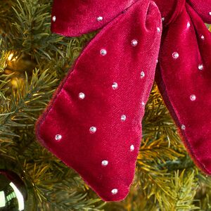 Бант на елку Bomont - Crystal Elegant 17*15 см бордовый Edelman фото 3