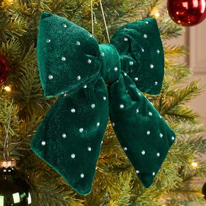 Бант на елку Bomont - Crystal Elegant 17*15 см изумрудный Edelman фото 1